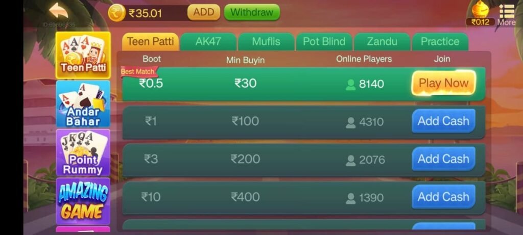 Teen Patti Gold Online